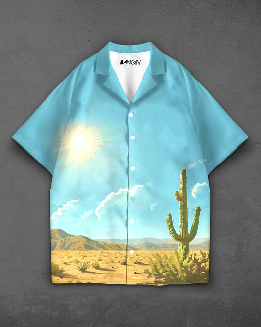 Hawaiian Shirt with Cuban Collar #302