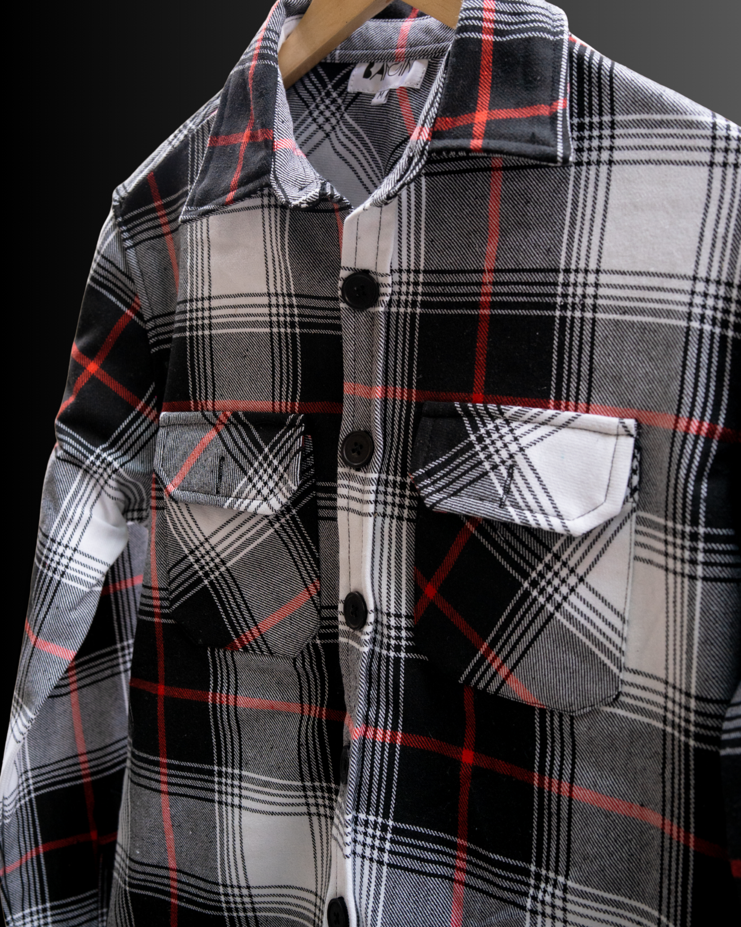 Obsidian Checks - Premium Flannel Overshirt #881