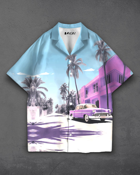 Hawaiian Shirt with Cuban Collar #312