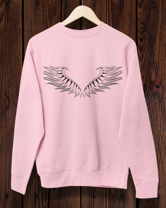 100% Cotton Sweatshirt (Pastel Pink) #915