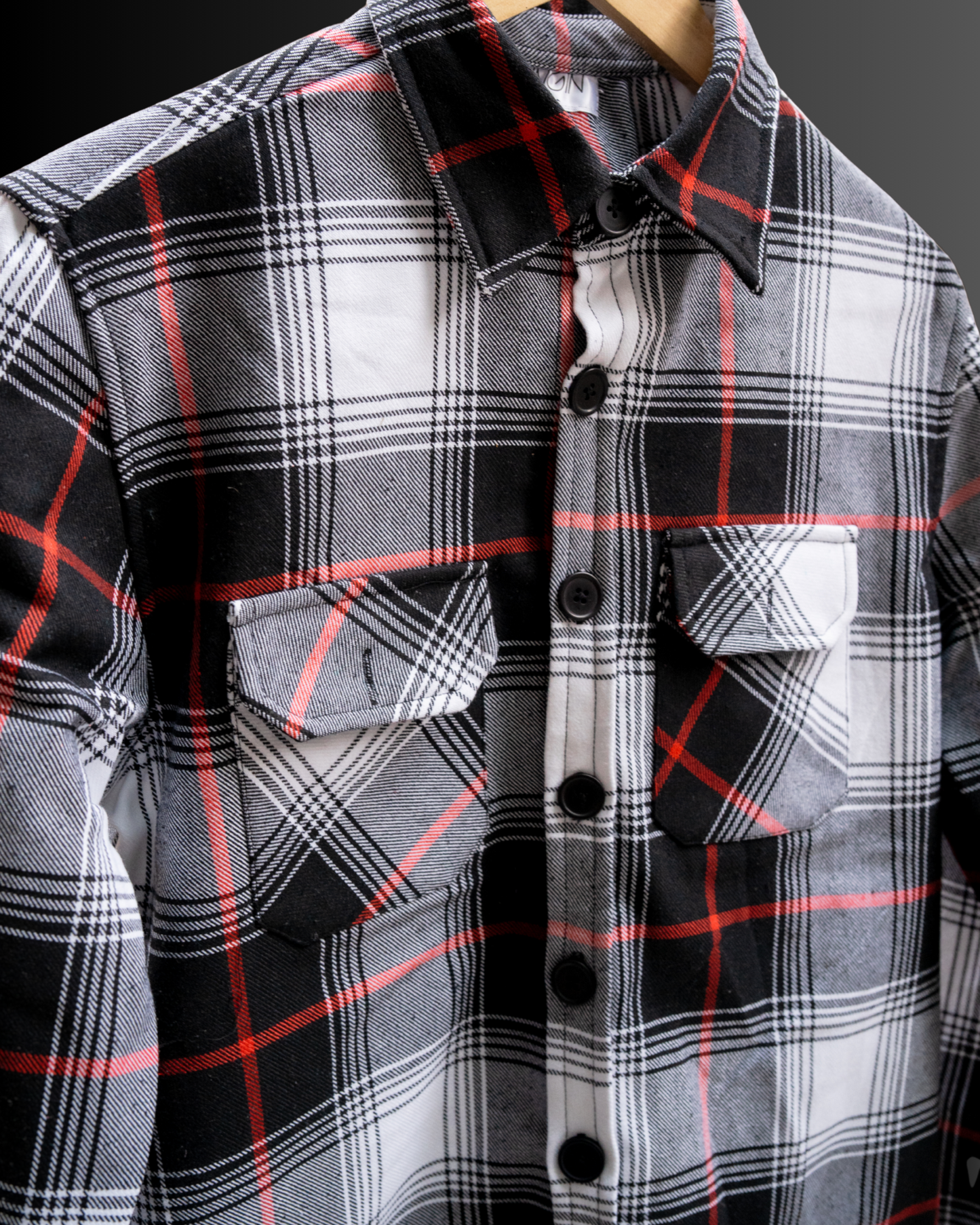 Obsidian Checks - Premium Flannel Overshirt #881