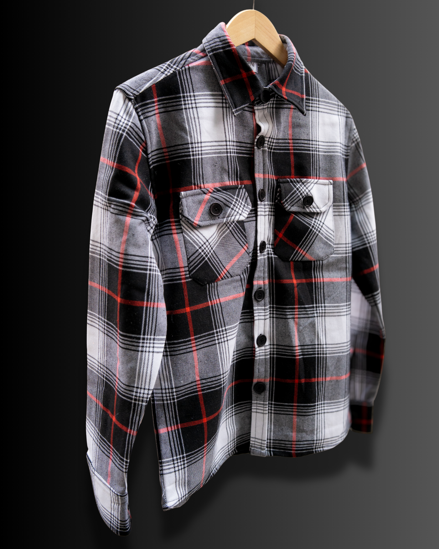 Obsidian Checks - Premium Flannel Overshirt #881