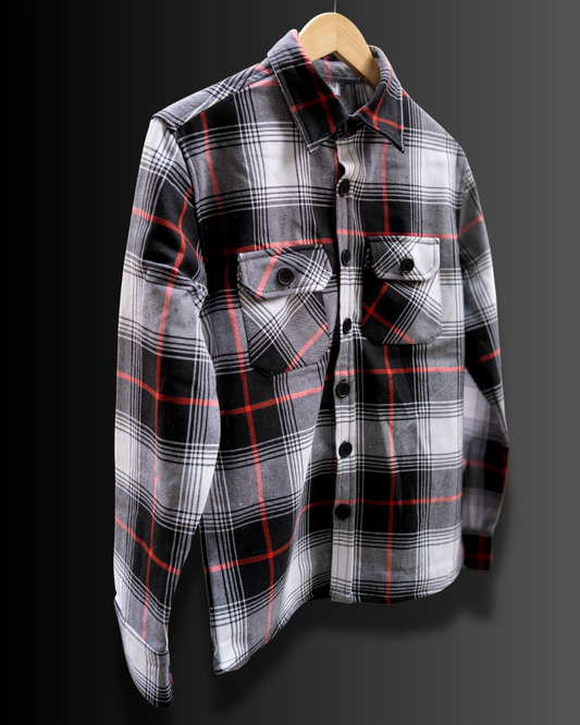 Obsidian Checks - Premium Flannel Overshirt #881