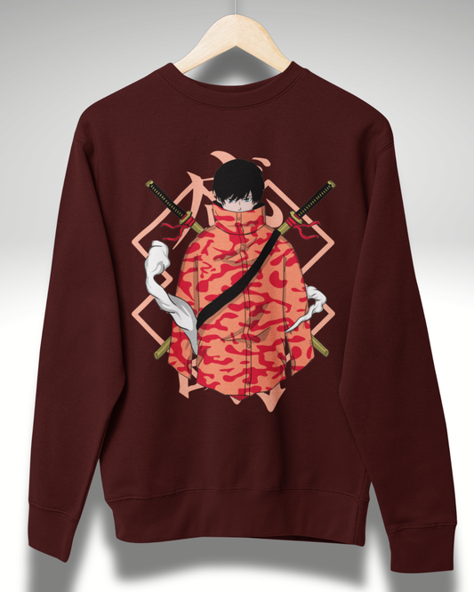 100% Cotton Sweatshirt (Wine Red) #917