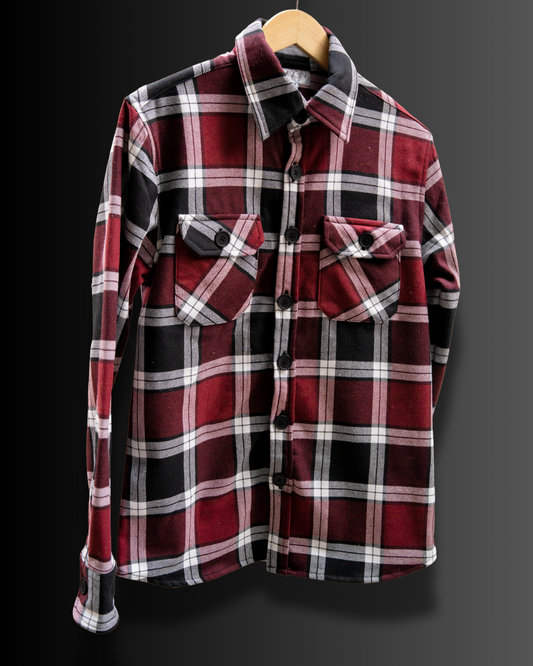 Rosewood Checks - Premium Flannel Overshirt #879