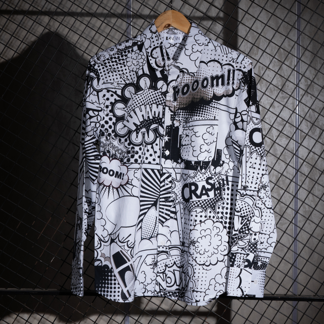 COMIC CRAZE - Premium Cotton Shirt for Men #598