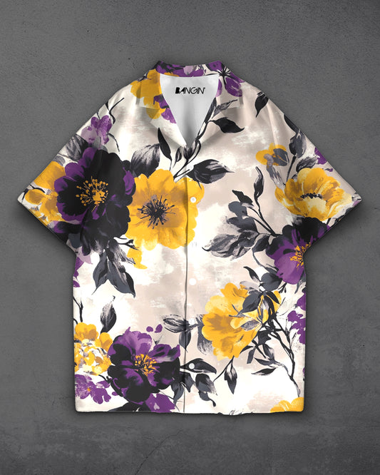 Hawaiian Shirt with Cuban Collar #447