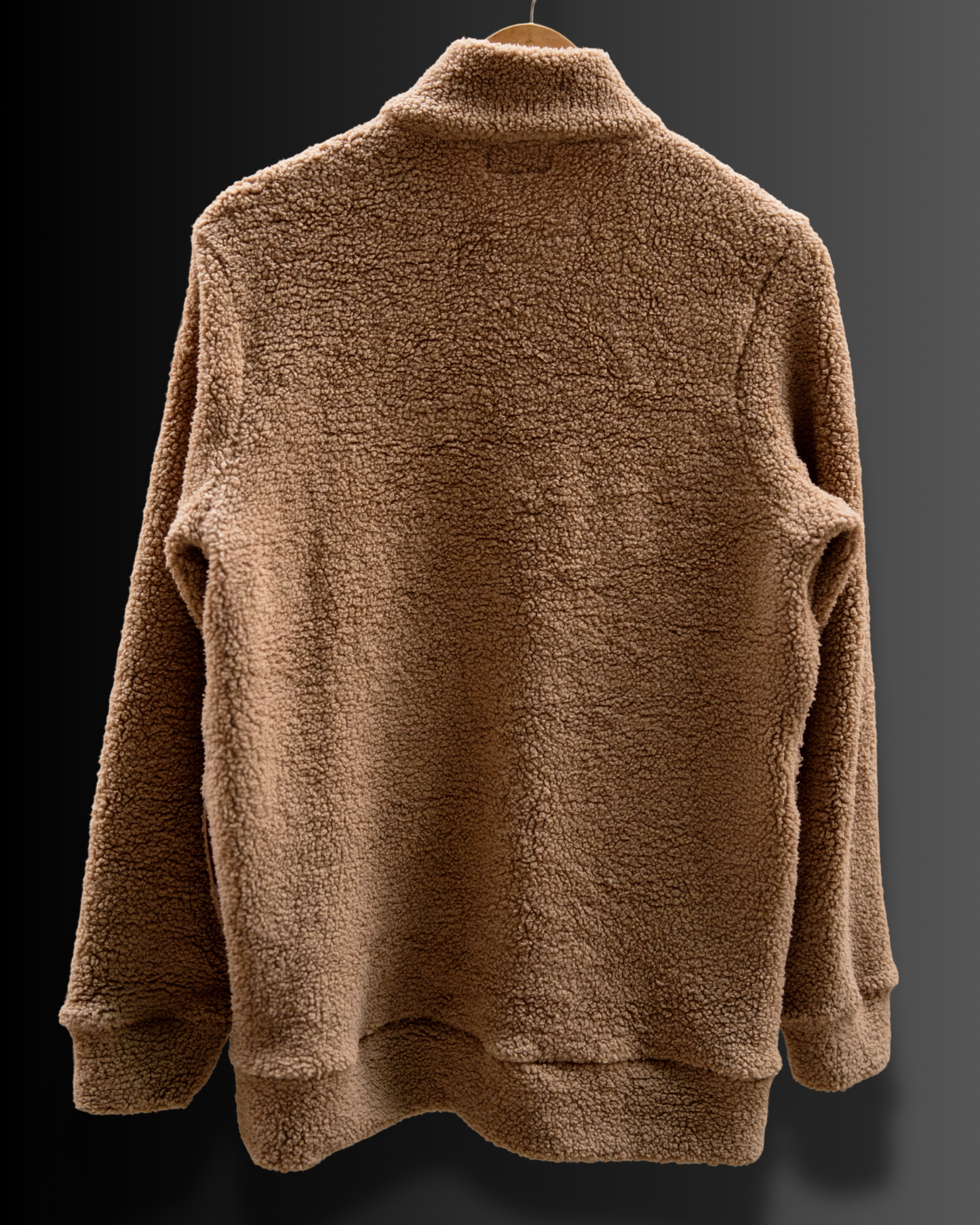 Stand Collar Lightweight Sherpa Jacket (Beige) #883