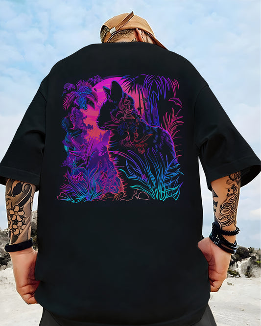 Printed Oversized Tee in 100% Organic Cotton #443