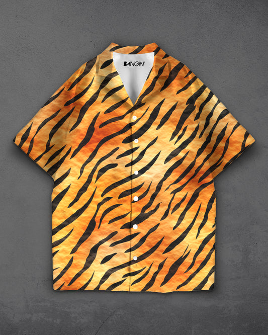 Hawaiian Shirt with Cuban Collar #345