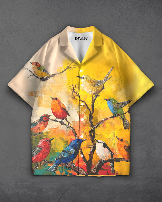 Hawaiian Shirt with Cuban Collar #448