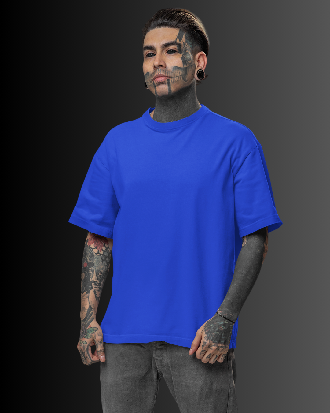 French Terry Heavy-Gauge Oversized Tee (100% Cotton) #827