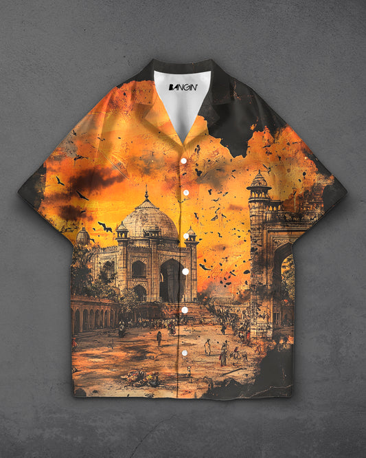 Hawaiian Shirt with Cuban Collar #449