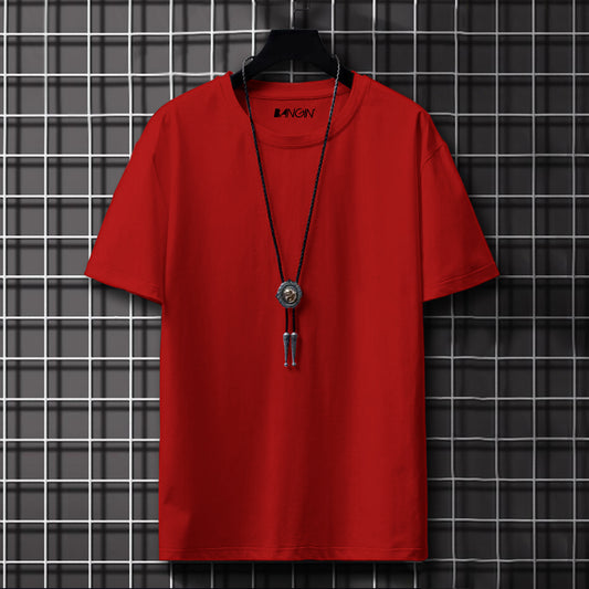 100% Premium Cotton Tee #376 (Red)