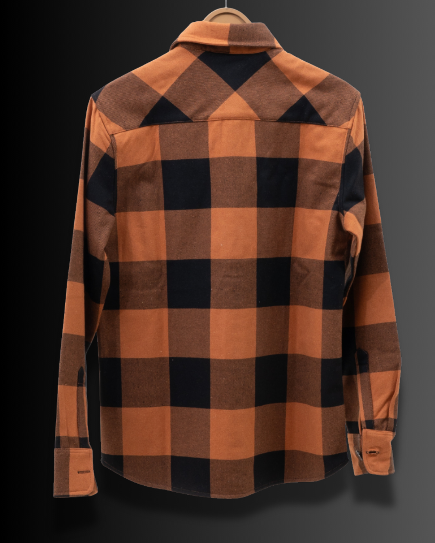Carot & Black Checks - Premium Flannel Overshirt #595