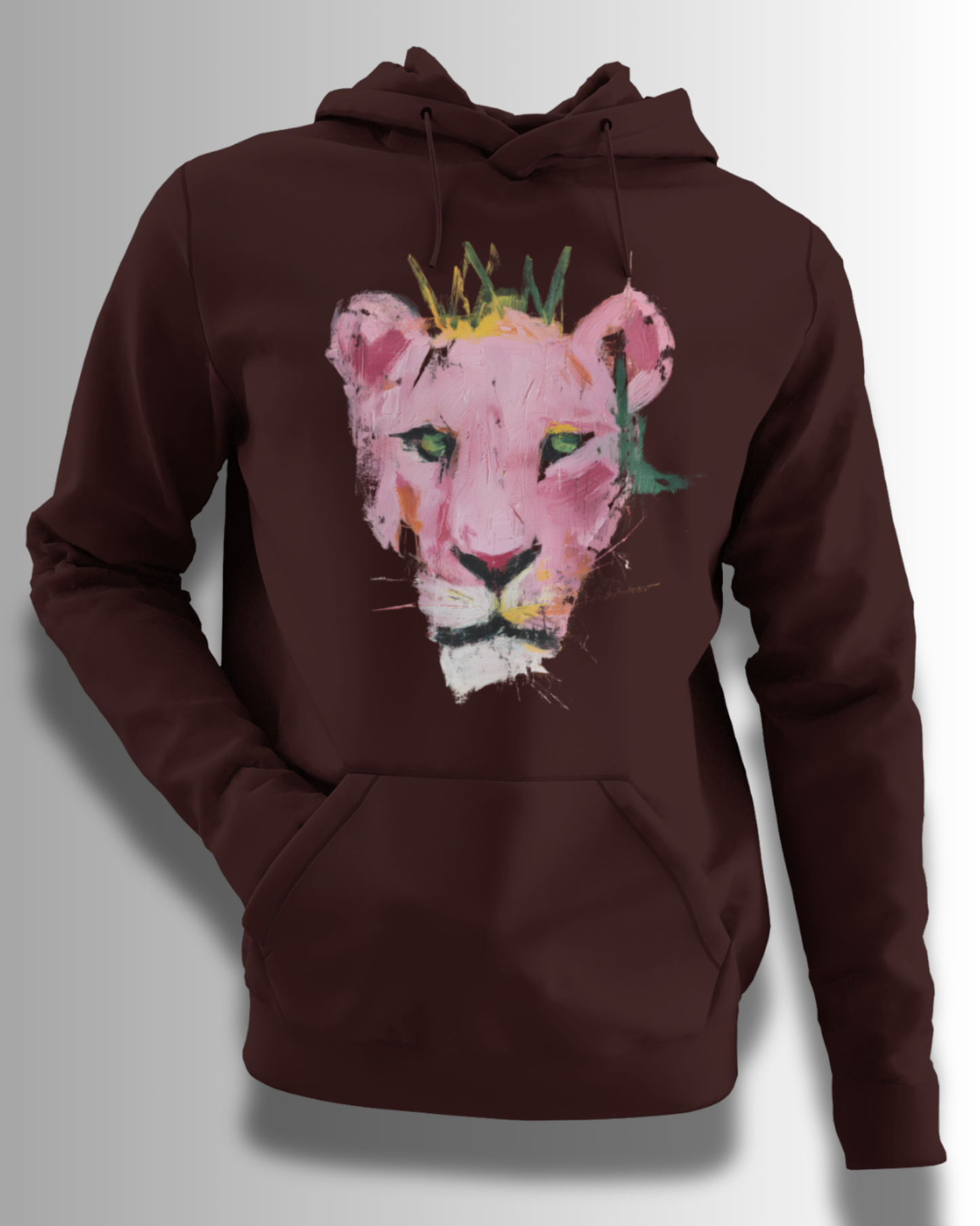 Premium Cotton Hoodie (Wine Red) #925