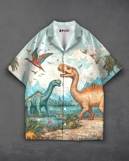 Hawaiian Shirt with Cuban Collar #450