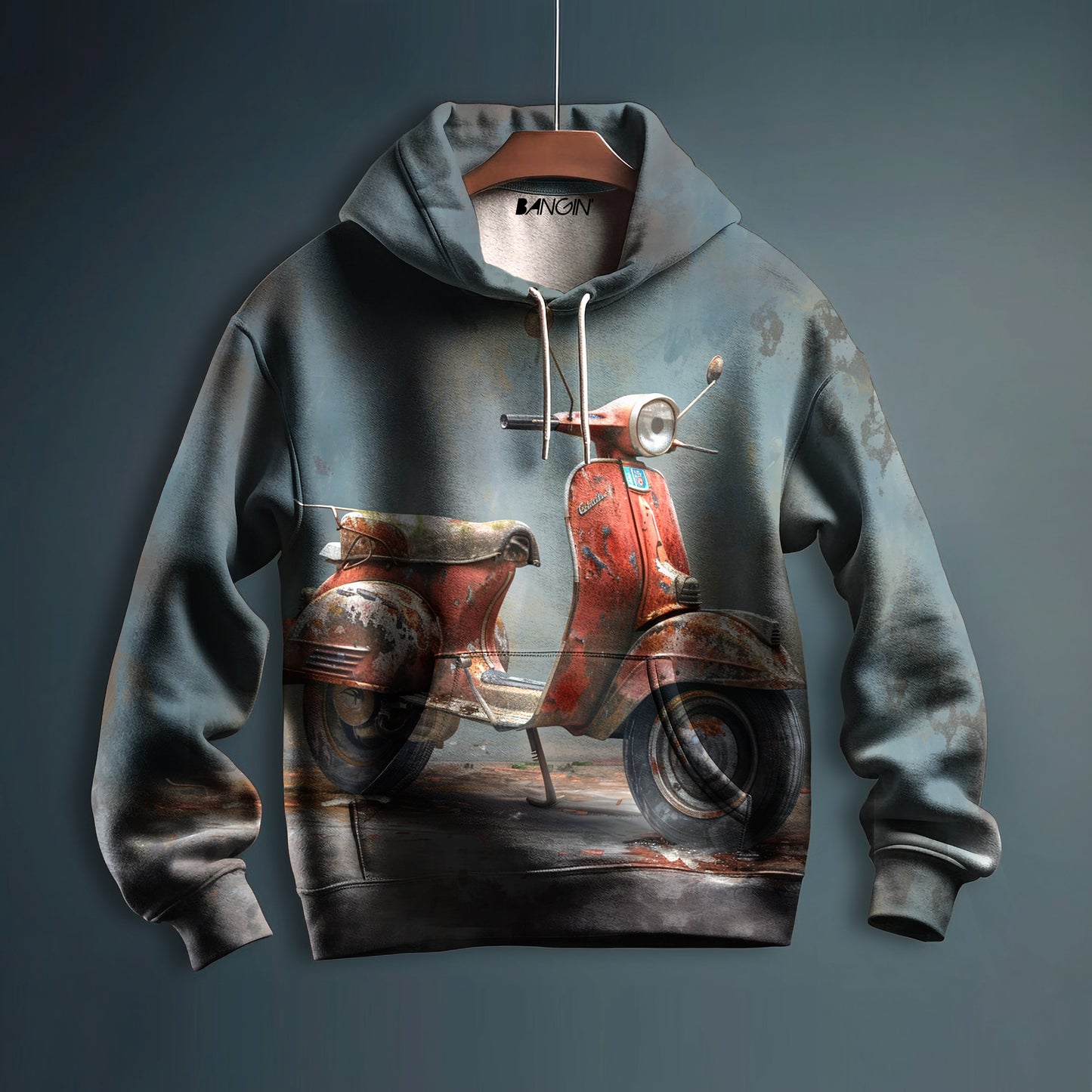 Printed Hoodie #468