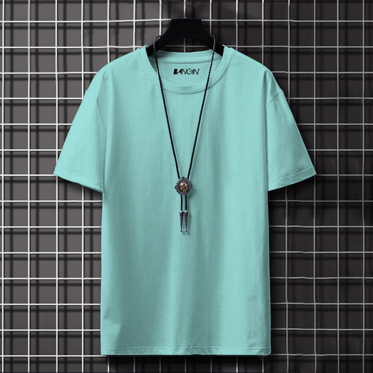 100% Premium Cotton Tee #377 (Pale Turquoise)