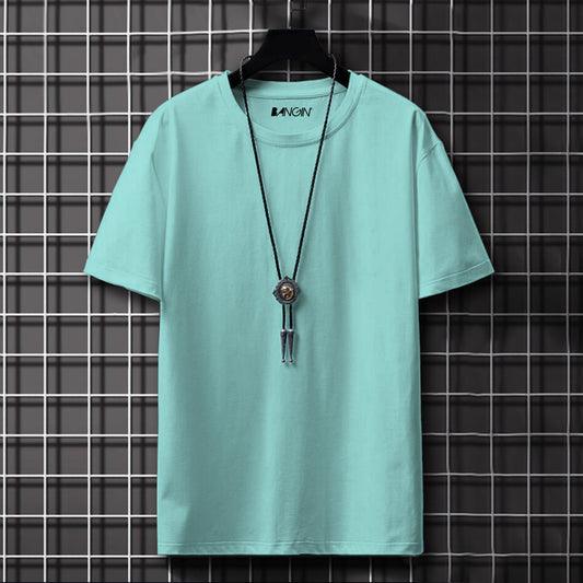 100% Premium Cotton Tee #377 (Pale Turquoise)