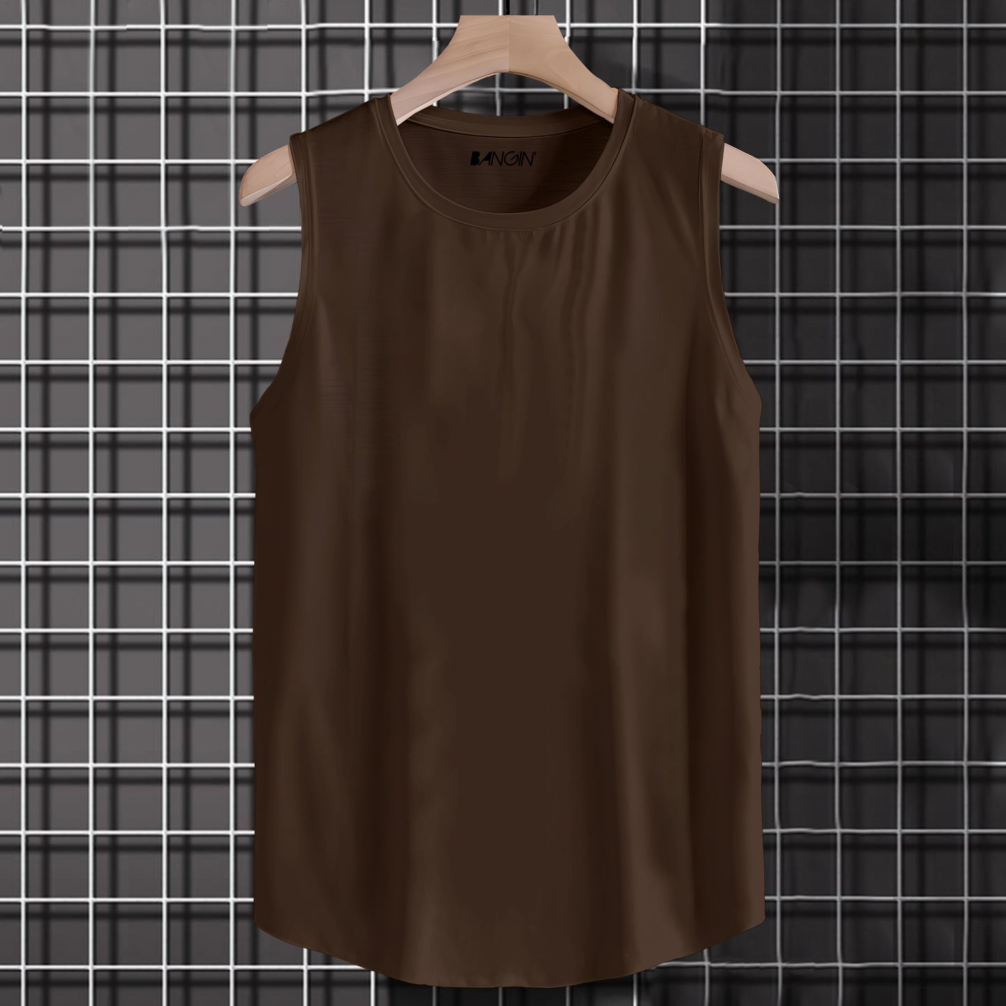 Super-Soft Cotton Tank Top #389 (Dark Brown)