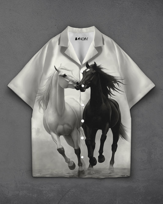 Hawaiian Shirt with Cuban Collar #774