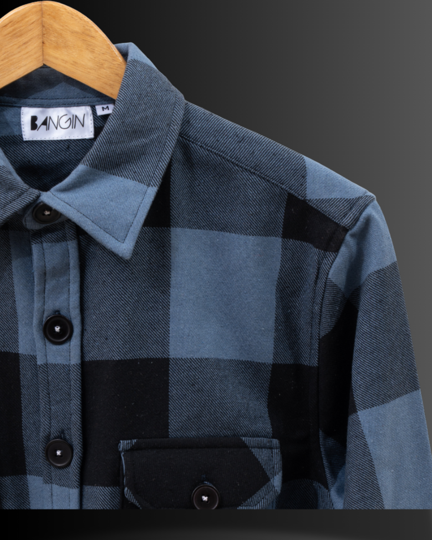 Ottoman Blue Checks - Premium Flannel Overshirt #596
