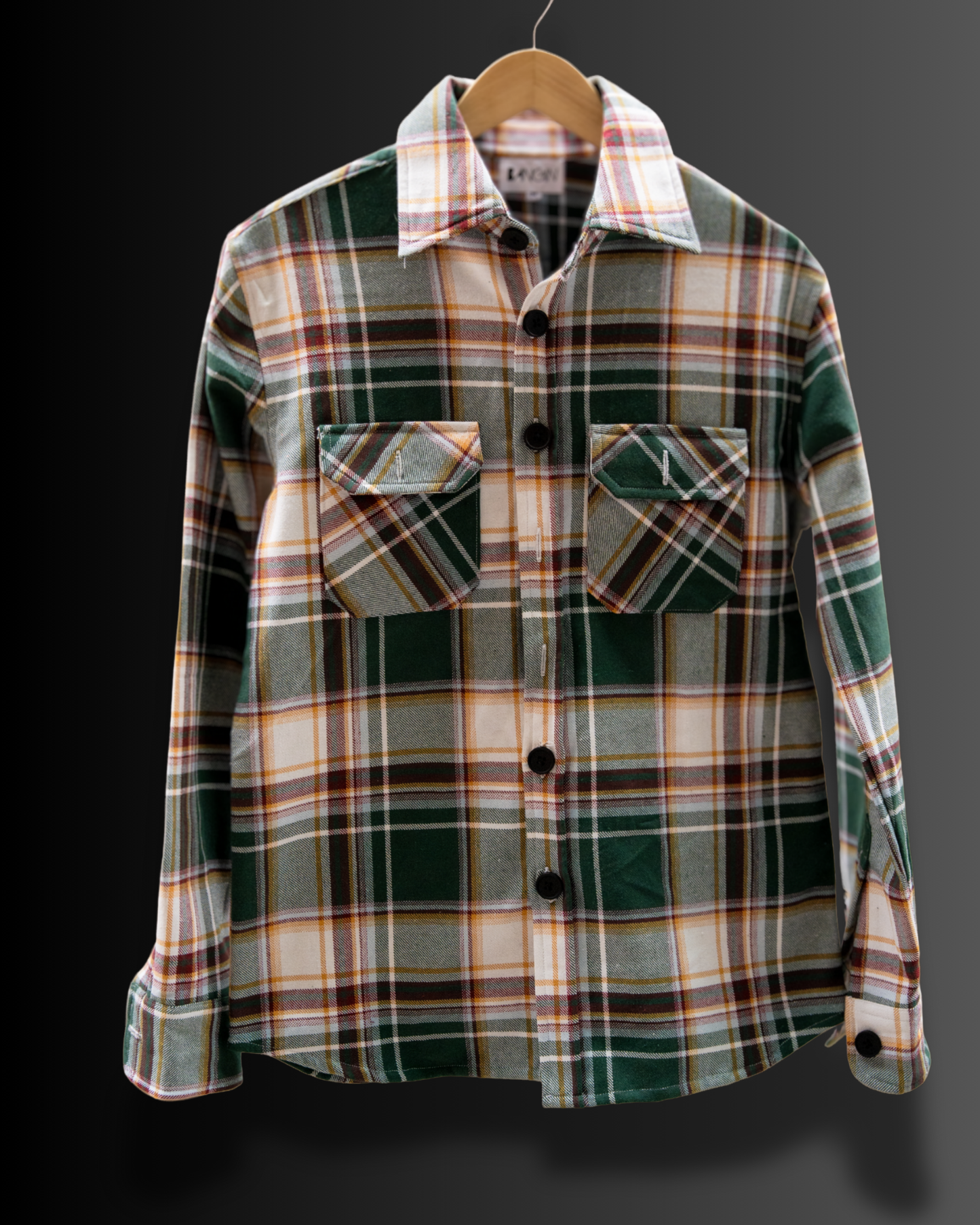Sea Green Checks - Premium Flannel Overshirt #880