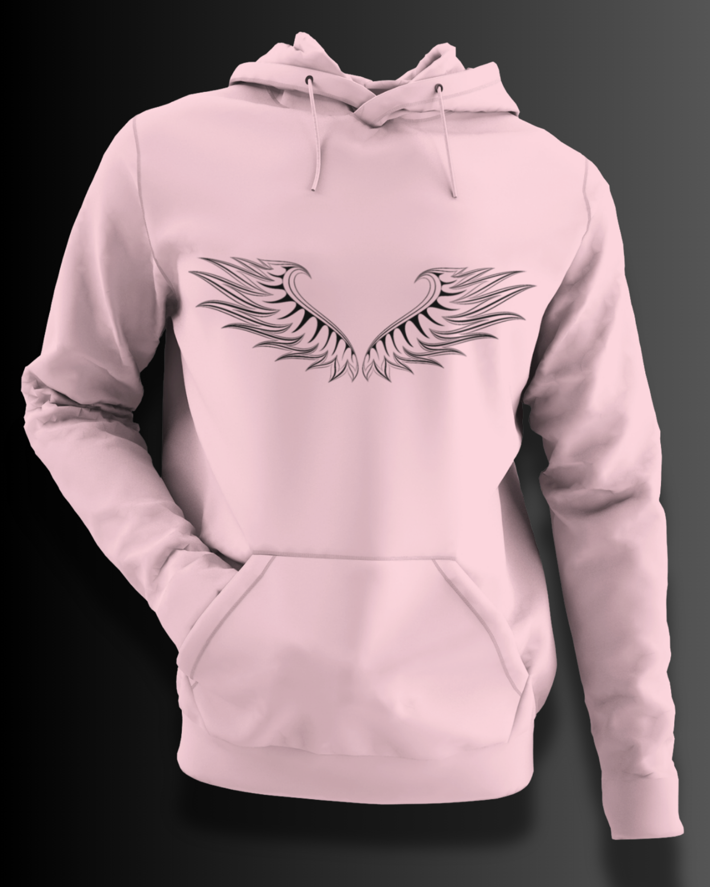Premium Cotton Hoodie (Pastel Pink) #928