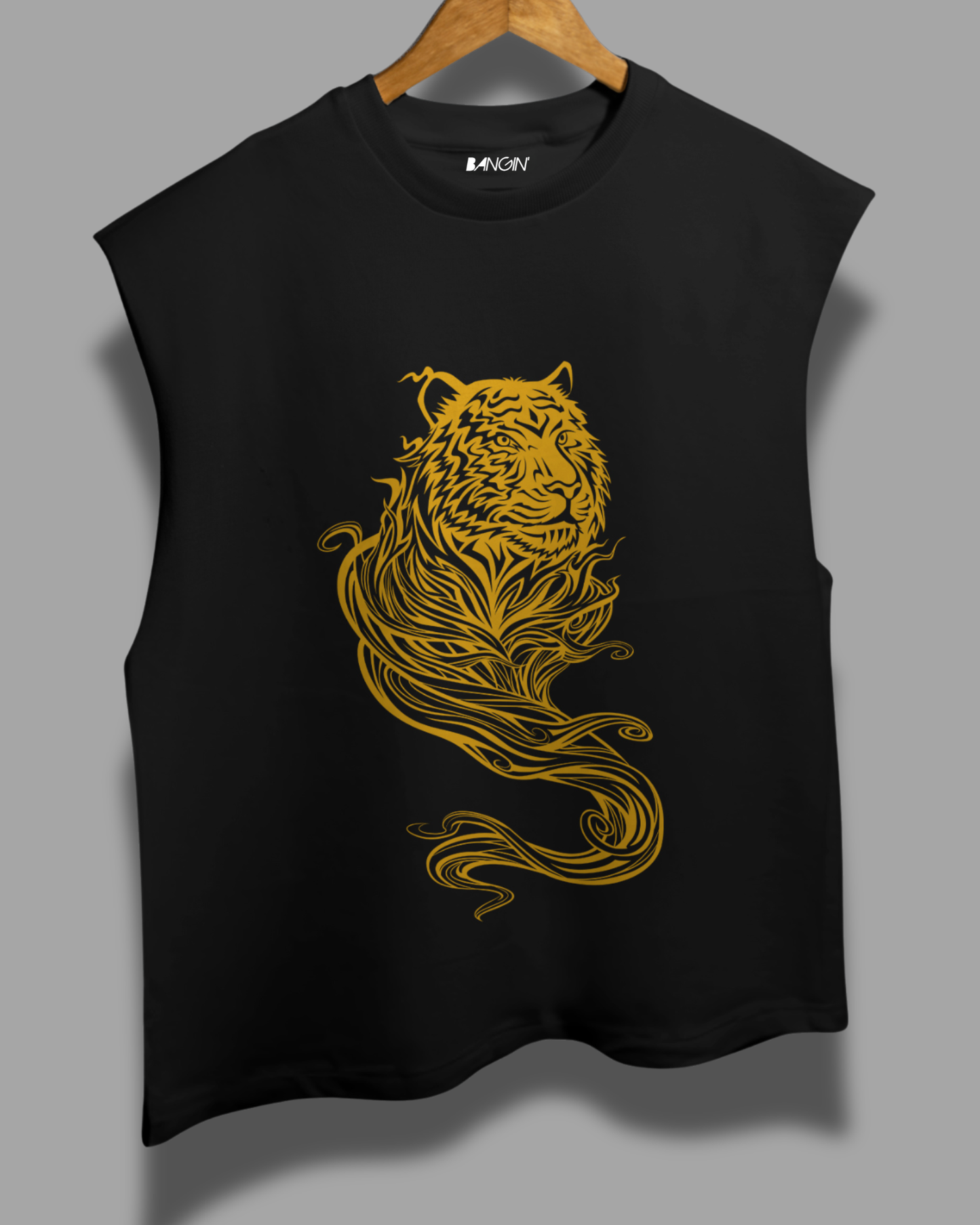 Sleeveless French Tank Top (Midnight Black) #1026