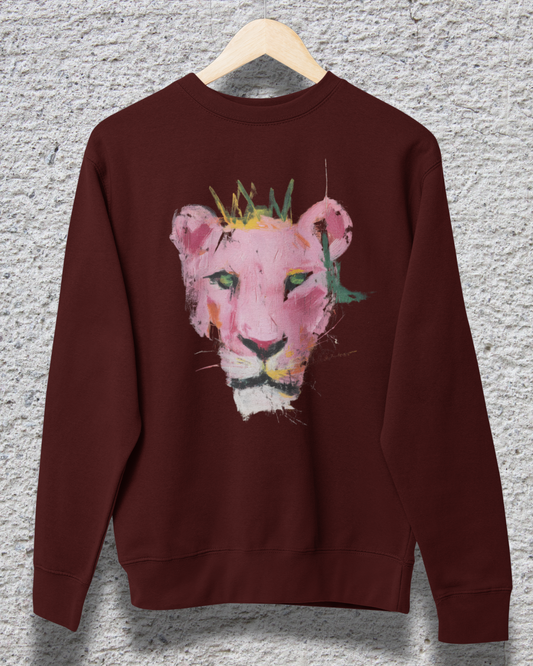 100% Cotton Sweatshirt (Wine Red) #911
