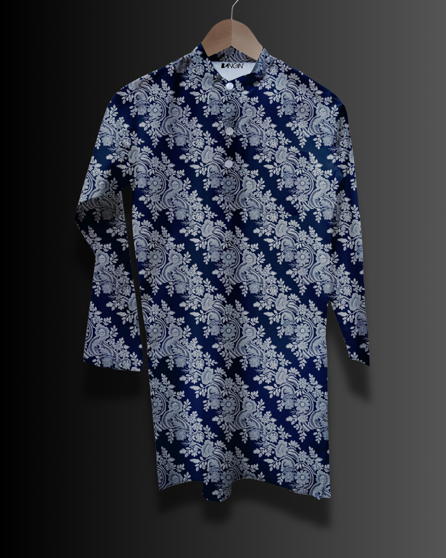 Men's Printed Short Kurta #934