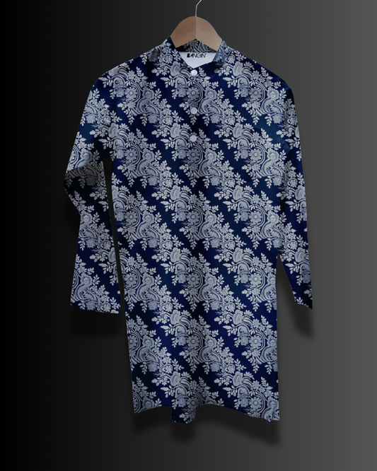 Men's Printed Short Kurta #934