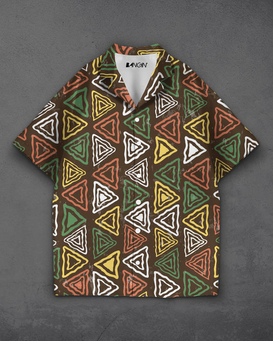 Hawaiian Shirt with Cuban Collar #716