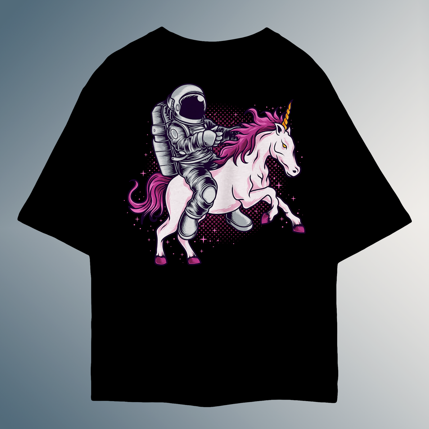Printed Oversized Tee in 100% Organic Cotton #442