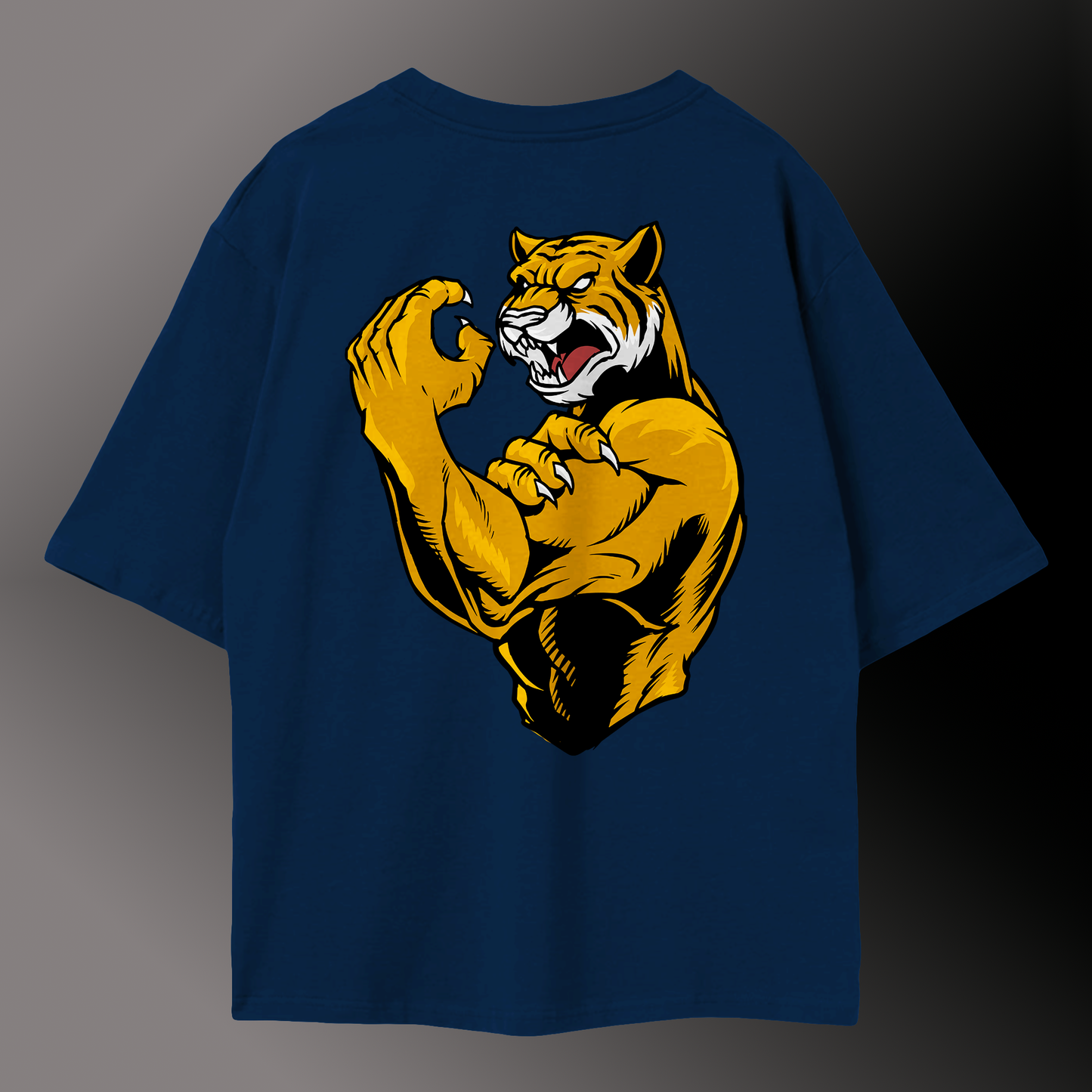 Printed Oversized Tee in Heavy GSM Cotton #445