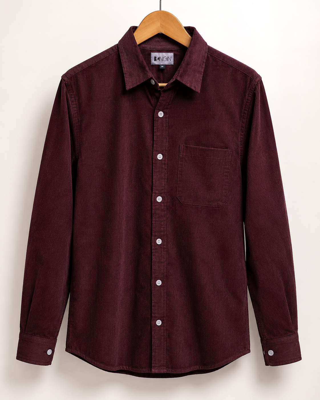 DEEP WINE - Premium Corduroy Shirt #1213