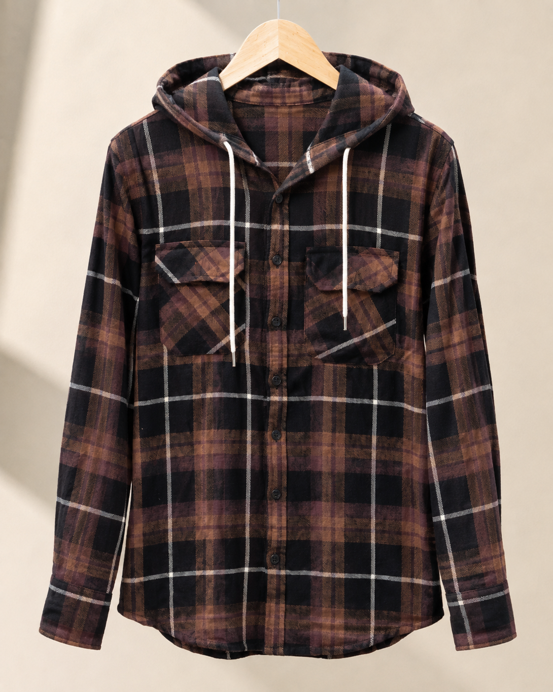 Premium Flannel Hooded Shirt #1221