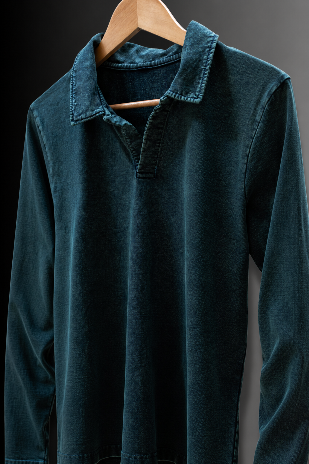 Acid-Wash Vintage Polo Tee #1187