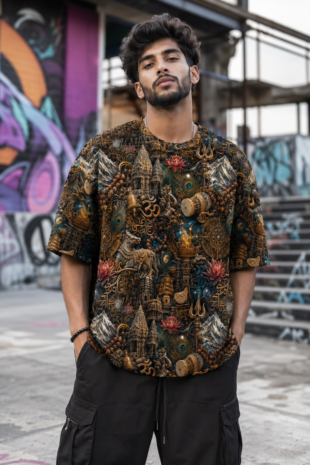 RUDRAA - Premium Cotton Oversized Tee *LIMITED EDITION* #1170