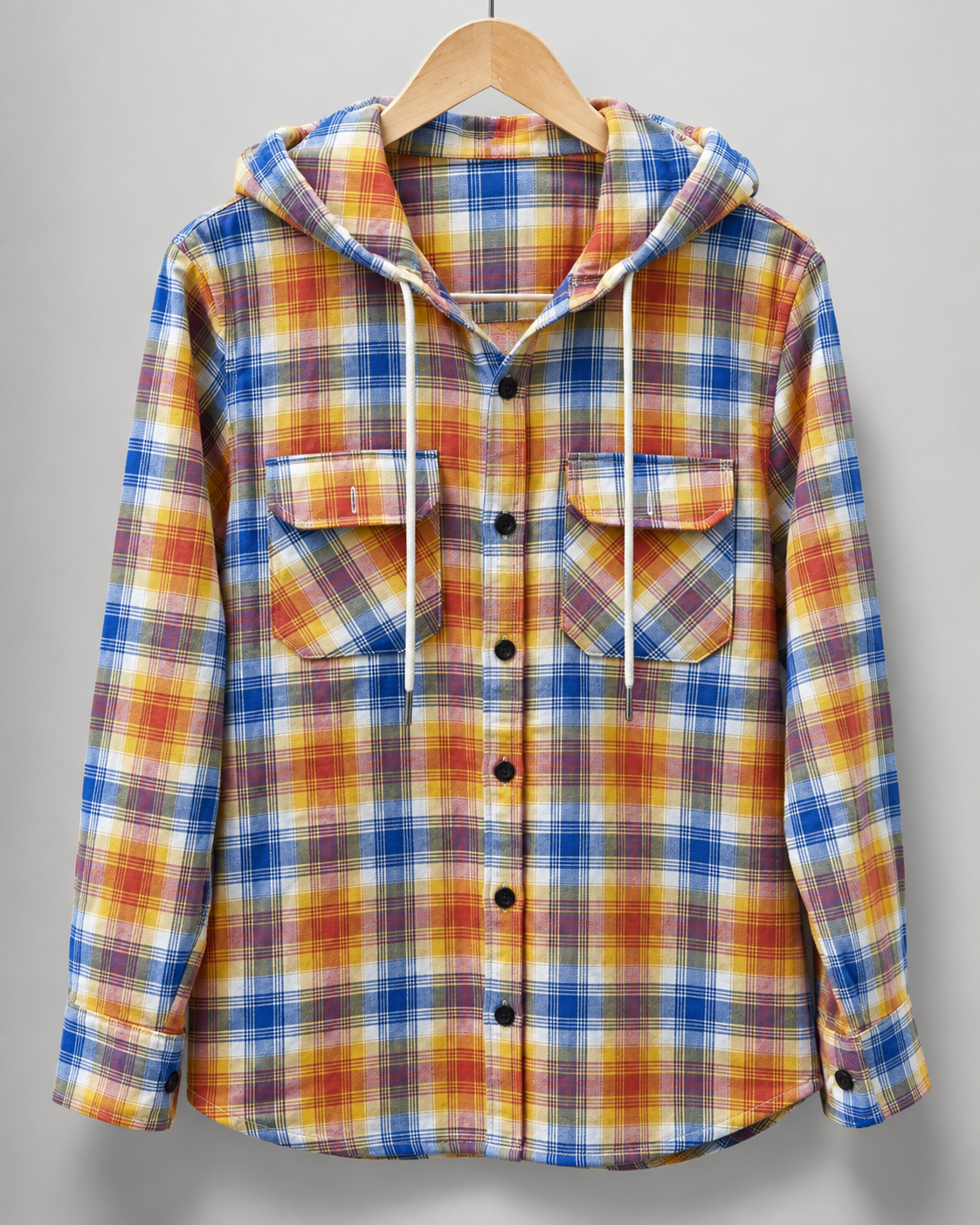 Premium Flannel Hooded Shirt #1273