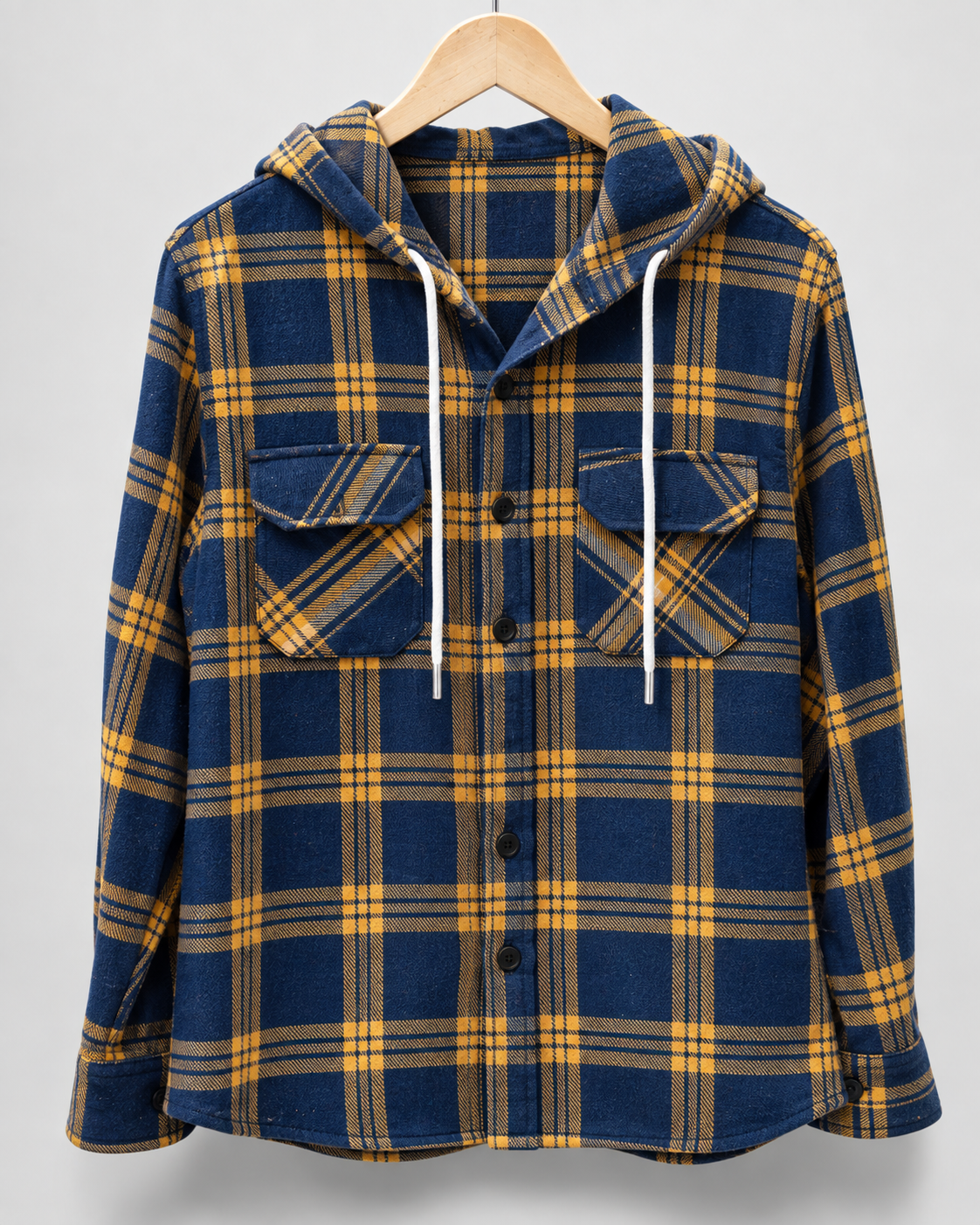 Premium Flannel Hooded Shirt #1307