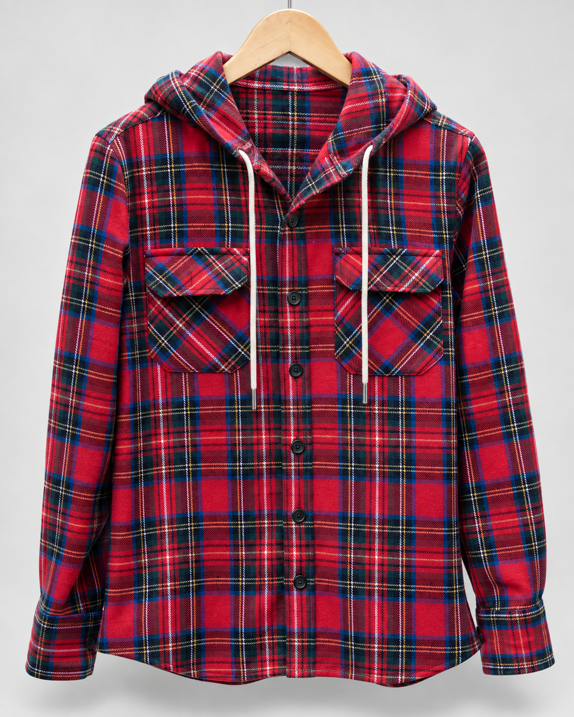 Premium Flannel Hooded Shirt #1308
