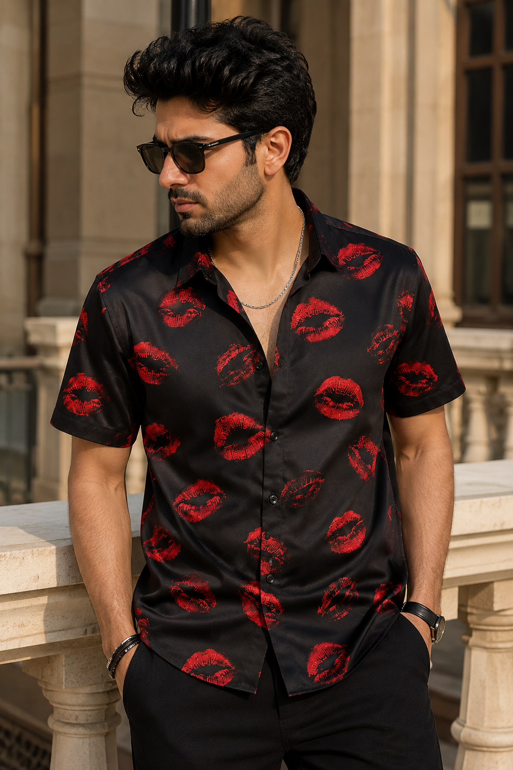 SMITTEN - Shirt for Men in 100% Cotton #1176