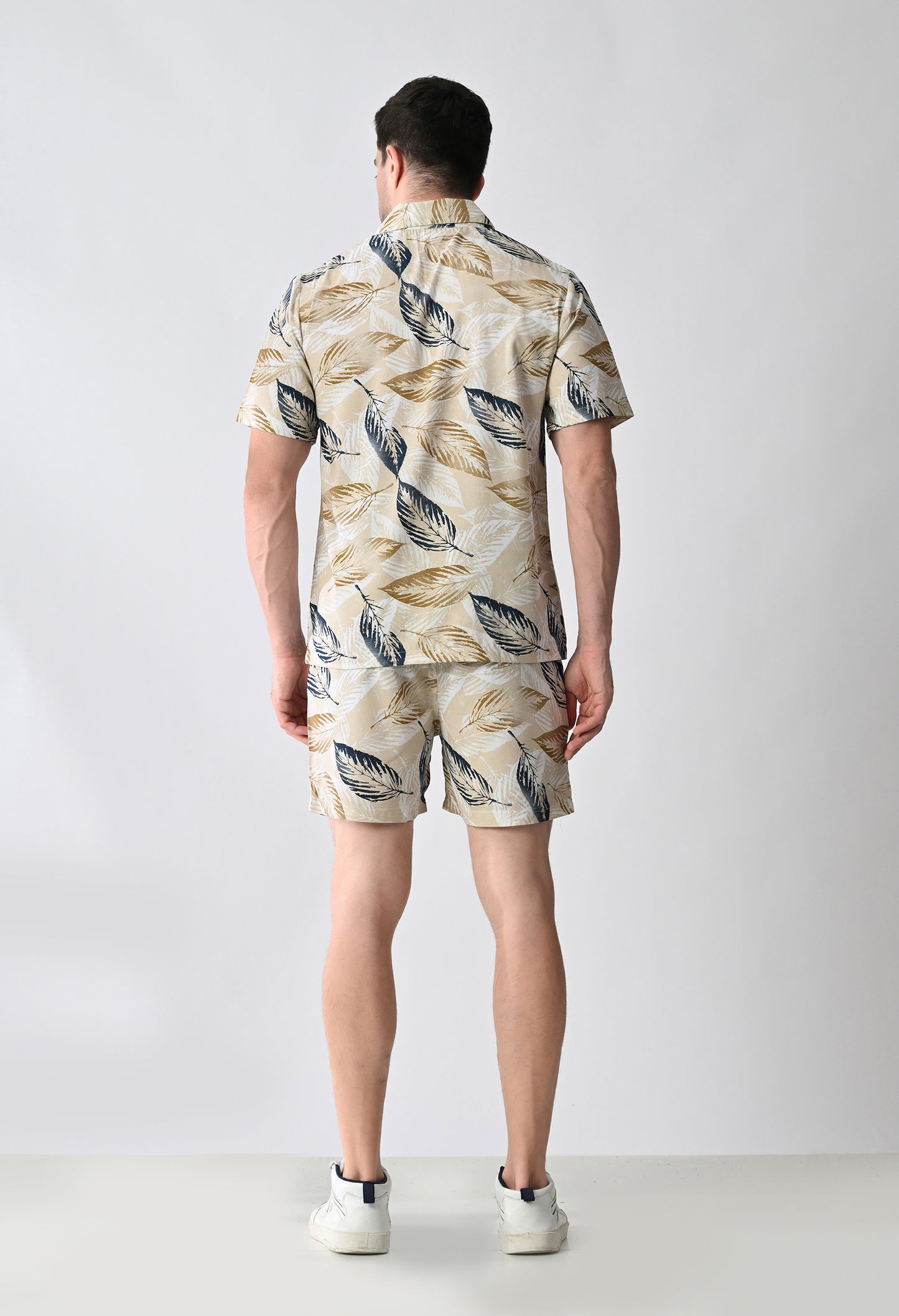 Printed Shirt & Shorts Co-ord Set #767