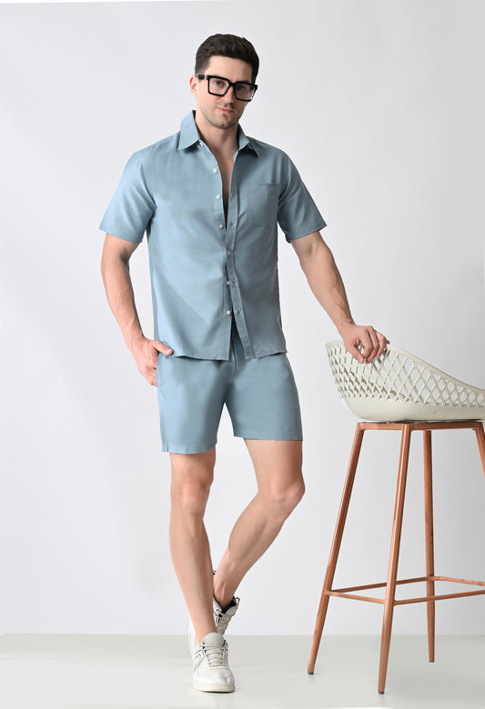 Men's Shirt & Shorts Co-ord Set #771