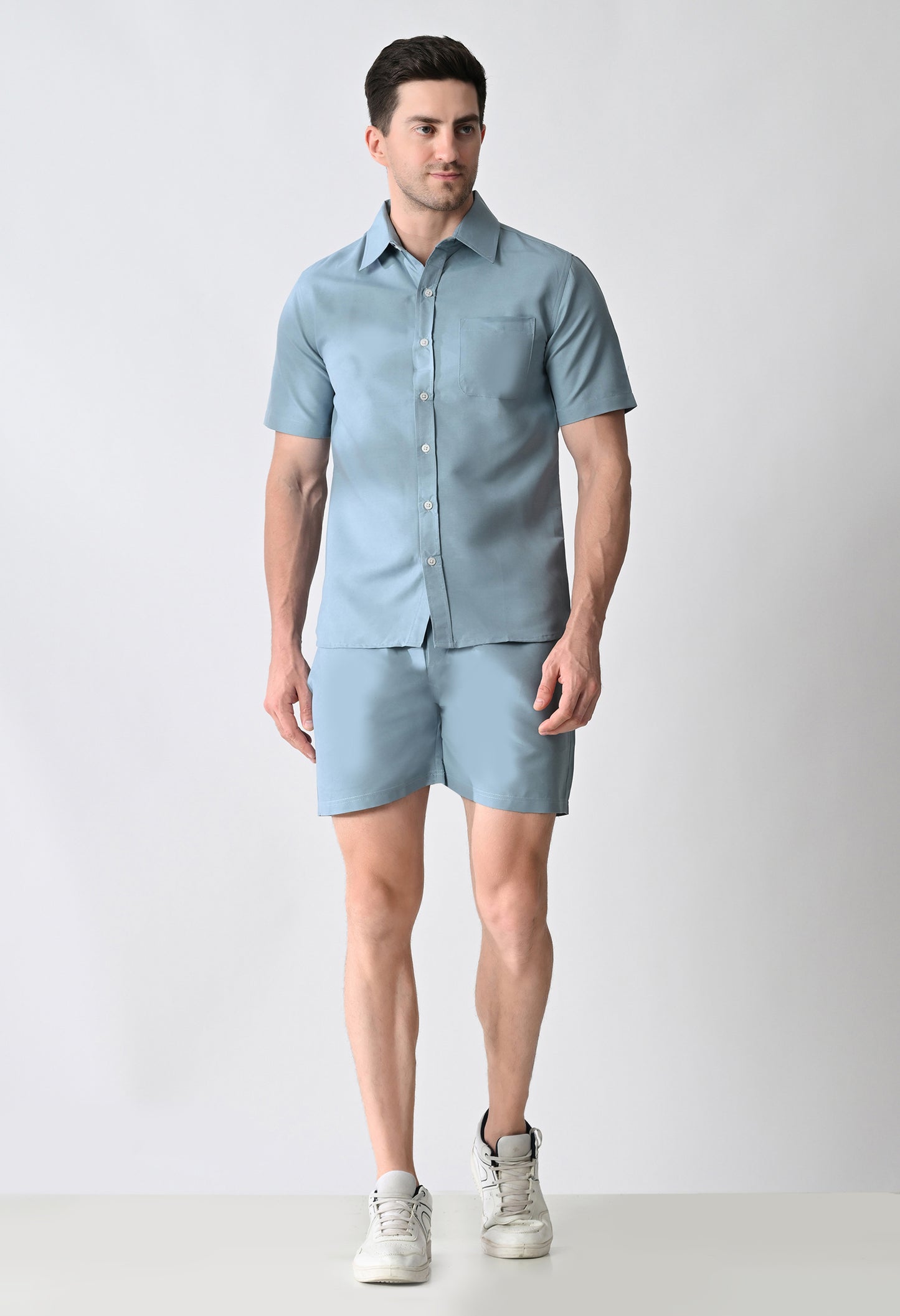 Men's Shirt & Shorts Co-ord Set #771