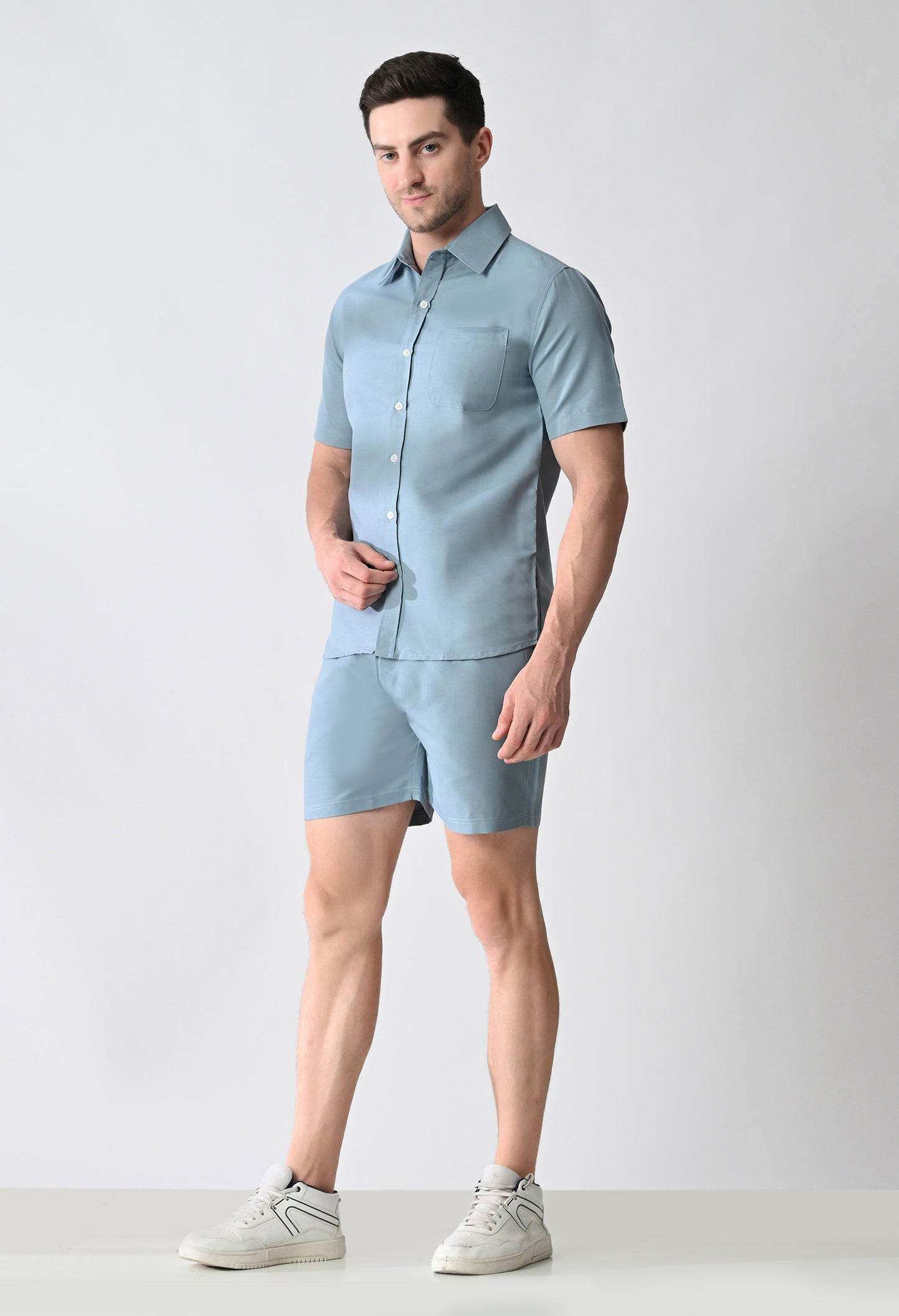 Men's Shirt & Shorts Co-ord Set #771