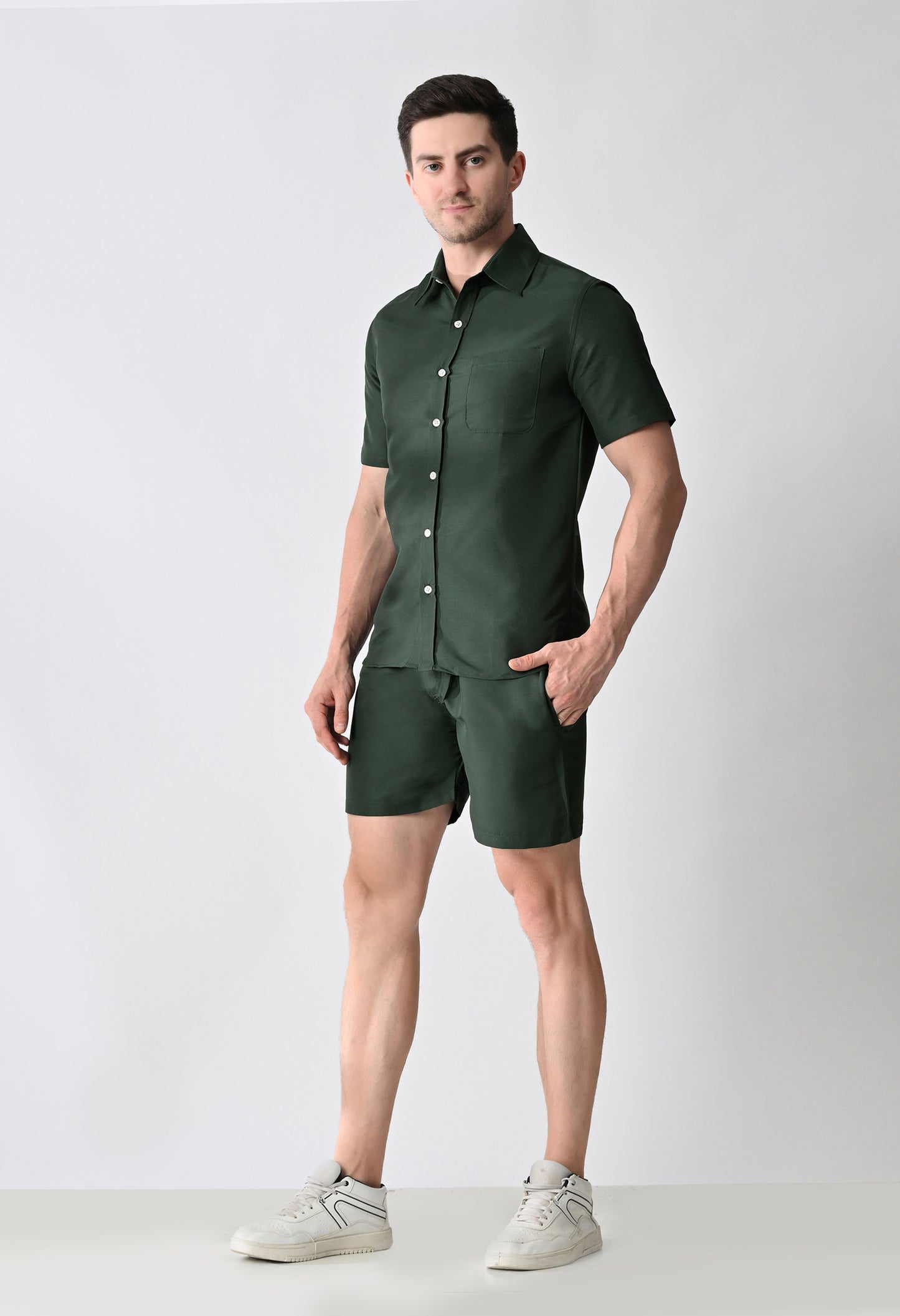 Men's Shirt & Shorts Co-ord Set #772