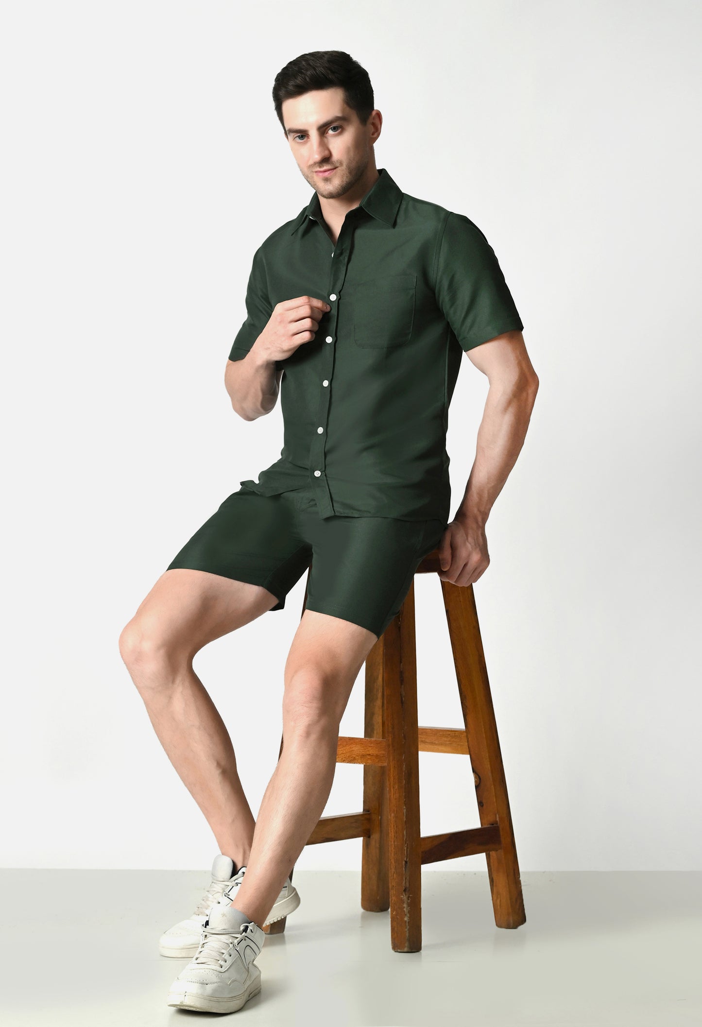 Men's Shirt & Shorts Co-ord Set #772